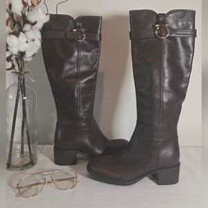 Brand NEW Authentic Salvatore Ferregano Brown Boots Sz 6